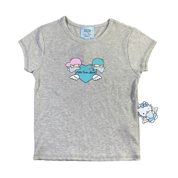 Hello Kitty x Forever 21 Little Twin Stars Baby Tee NWT - M - Picture 1 of 4
